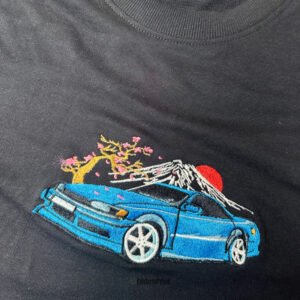 Mt. Fuji with Mazda Car During Cherry Blossom