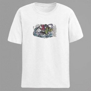 Giyu Tomioka- Embroidered T-Shirt